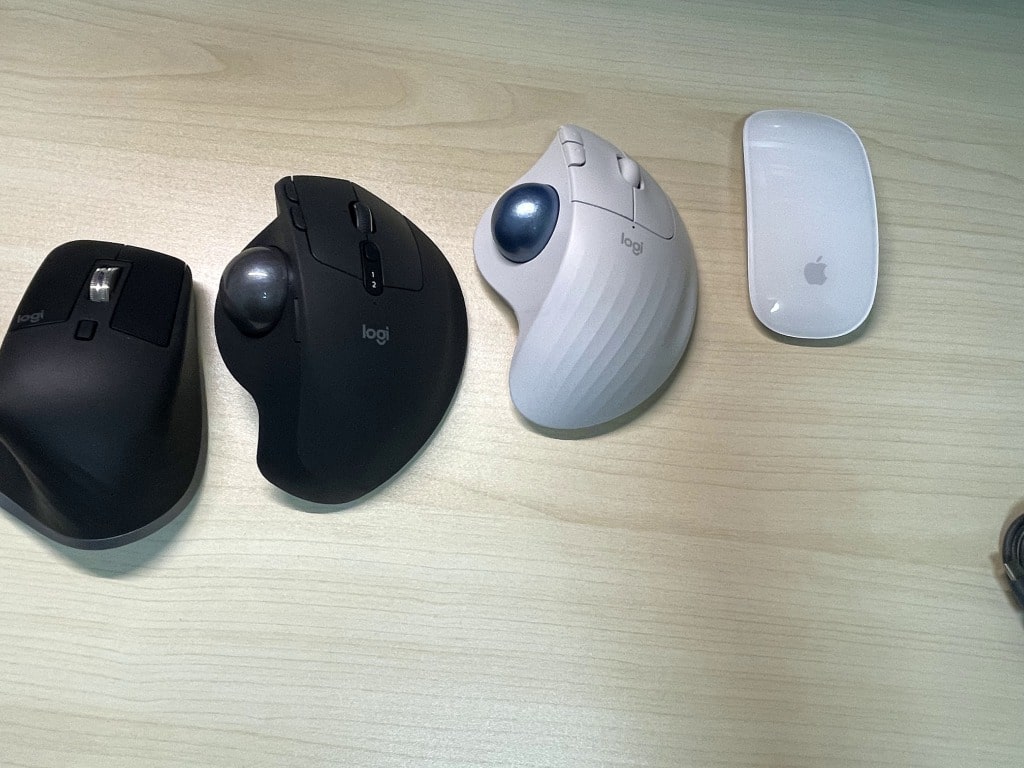 ４種類のマウスを比較